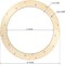 12 Inch 6 Pack Unfinished Wooden Wreath frame Rings Crafts Hanging Floral Hoop Garland Wood Wreath Frames for Home Decor (0.18 inch Thick,with 16 Holes)
